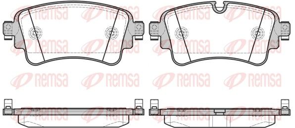Remsa 166908 Комплект гальмівних накладок, дискове гальмо