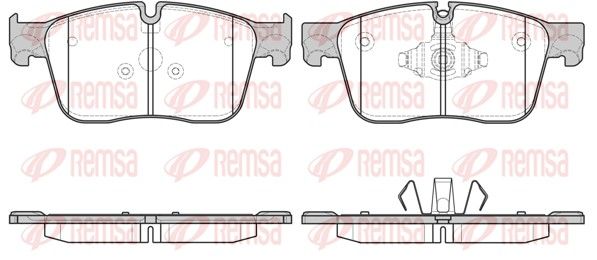 Remsa 168300 Комплект гальмівних накладок, дискове гальмо