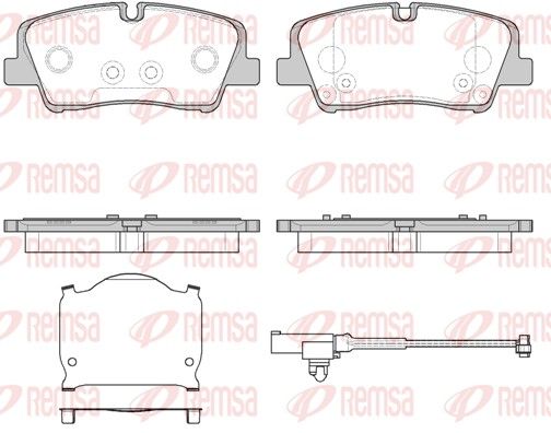 Remsa 168710 Комплект гальмівних накладок, дискове гальмо