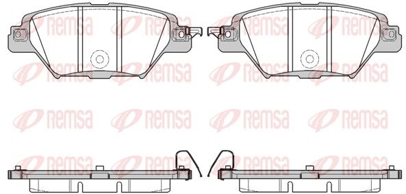 Remsa 171204 Комплект гальмівних накладок, дискове гальмо