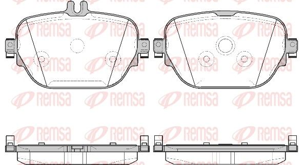 Remsa 172508 Комплект гальмівних накладок, дискове гальмо