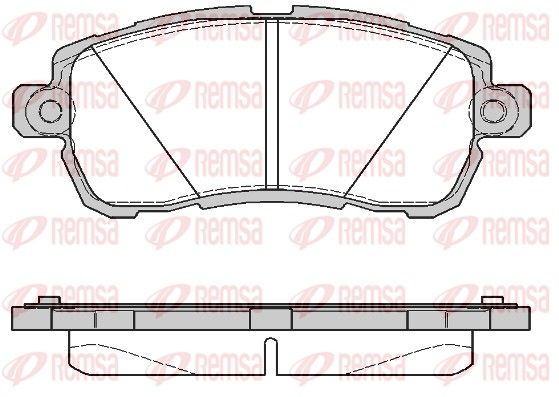 Remsa 172800 Комплект гальмівних накладок, дискове гальмо