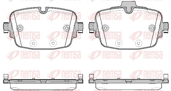 Remsa 173900 Комплект гальмівних накладок, дискове гальмо
