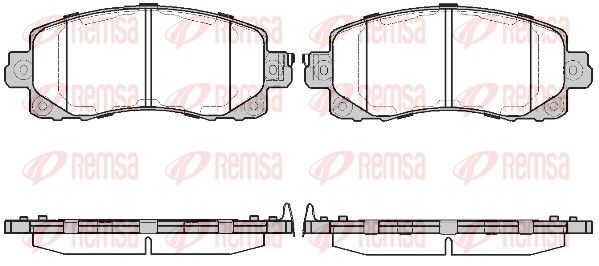 Remsa 174104 Комплект гальмівних накладок, дискове гальмо