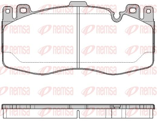 Remsa 174200 Комплект гальмівних накладок, дискове гальмо