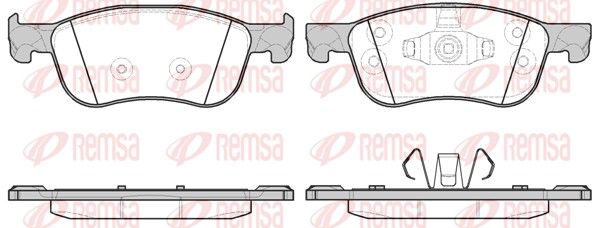 Remsa 177600 Комплект гальмівних накладок, дискове гальмо
