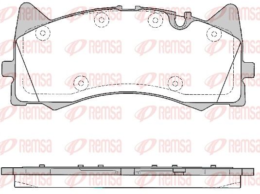 Remsa 178100 Комплект гальмівних накладок, дискове гальмо