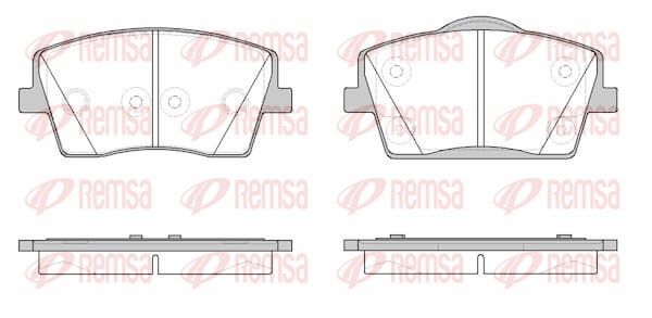 Remsa 182300 Комплект гальмівних накладок, дискове гальмо