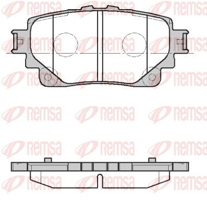 Remsa 187200 Комплект гальмівних накладок, дискове гальмо