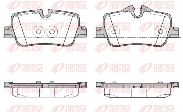 Remsa 187300 Комплект гальмівних накладок, дискове гальмо