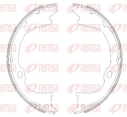 Remsa 428201 Гальмова колодка, стоянкове гальмо