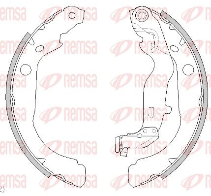 Remsa 444400 Гальмівна колодка