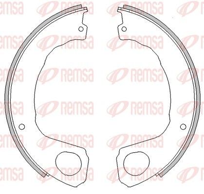 Remsa 445300 Гальмова колодка, стоянкове гальмо