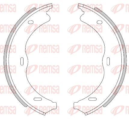 Remsa 446900 Гальмова колодка, стоянкове гальмо