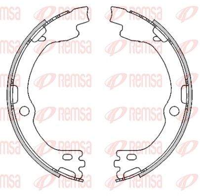 Remsa 449100 Гальмова колодка, стоянкове гальмо