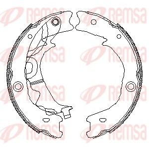 Remsa 454200 Гальмова колодка, стоянкове гальмо