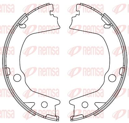 Remsa 460200 Гальмова колодка, стоянкове гальмо