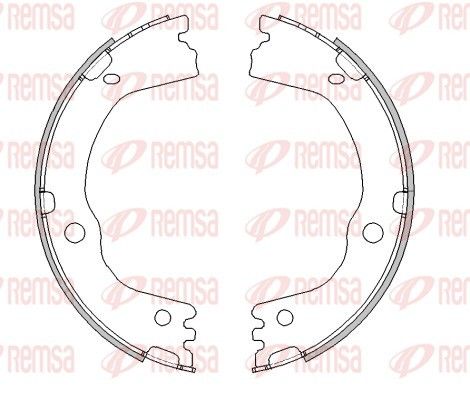 Remsa 461600 Гальмова колодка, стоянкове гальмо