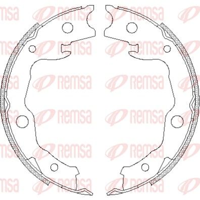 Remsa 467700 Гальмова колодка, стоянкове гальмо