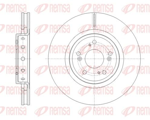 Remsa 6165810 Гальмівний диск