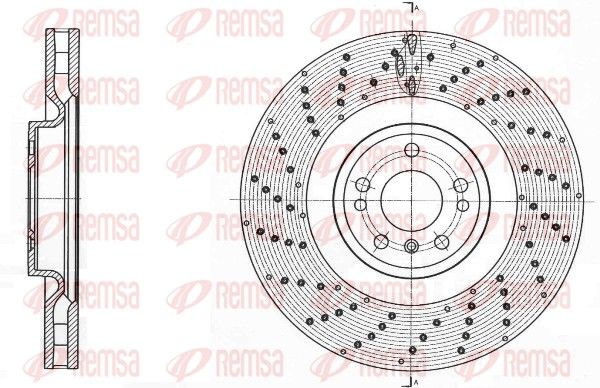 Remsa 6176110 Гальмівний диск