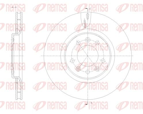 Remsa 6177610 Гальмівний диск