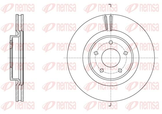 Remsa 6179010 Гальмівний диск