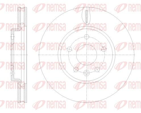 Remsa 6179310 Гальмівний диск