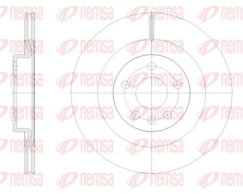 Remsa 6179810 Гальмівний диск