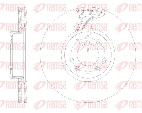 Remsa 6212210 Гальмівний диск