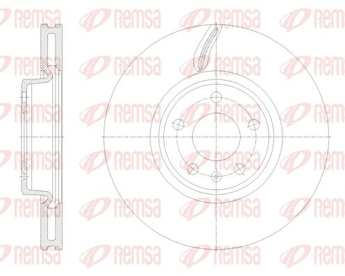 Remsa 6213110 Гальмівний диск