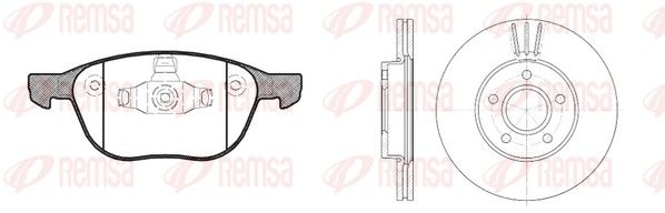 Remsa 8108200 Комплект гальма, дискове гальмо