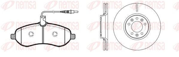 Remsa 8129200 Комплект гальма, дискове гальмо