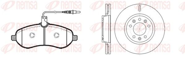 Remsa 8129201 Комплект гальма, дискове гальмо