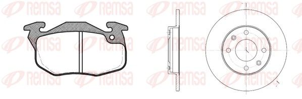 Remsa 819200 Комплект гальма, дискове гальмо