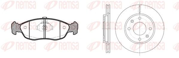Remsa 846102 Комплект гальма, дискове гальмо