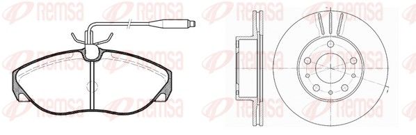 Remsa 848601 Комплект гальма, дискове гальмо