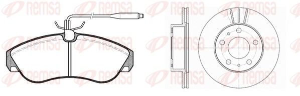 Remsa 848700 Комплект гальма, дискове гальмо