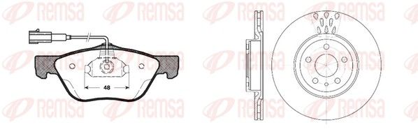 Remsa 858900 Комплект гальма, дискове гальмо