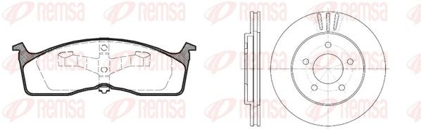 Remsa 861000 Комплект гальма, дискове гальмо