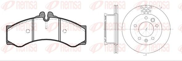 Remsa 861400 Комплект гальма, дискове гальмо