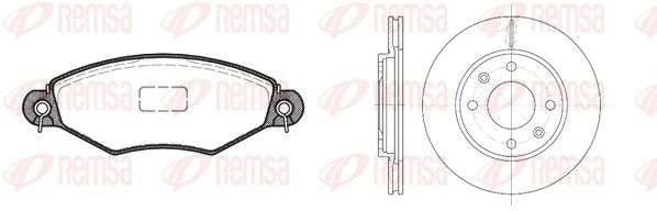 Remsa 864307 Комплект гальма, дискове гальмо