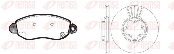 Remsa 877201 Комплект гальма, дискове гальмо