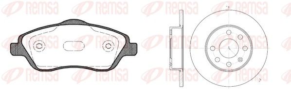 Remsa 877405 Комплект гальма, дискове гальмо