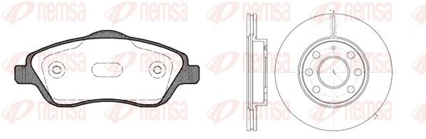 Remsa 877406 Комплект гальма, дискове гальмо