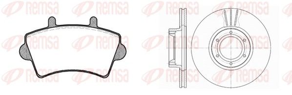 Remsa 881900 Комплект гальма, дискове гальмо