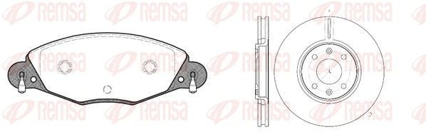 Remsa 882700 Комплект гальма, дискове гальмо