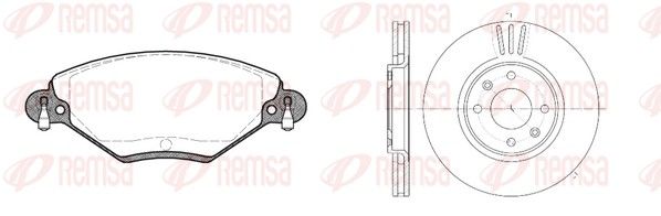 Remsa 882800 Комплект гальма, дискове гальмо