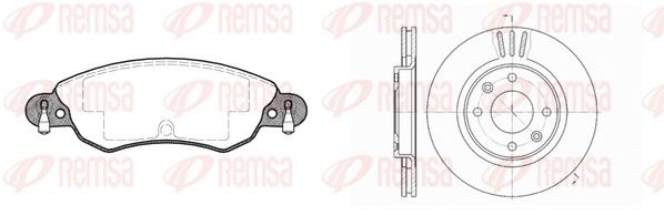 Remsa 882900 Комплект гальма, дискове гальмо