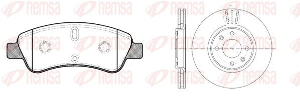 Remsa 884003 Комплект гальма, дискове гальмо